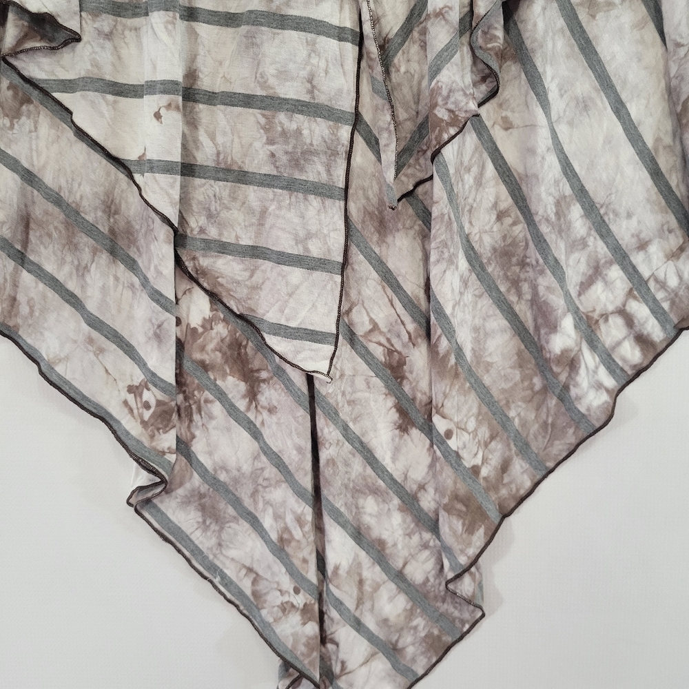 Venus Asymmetrical Striped Layered Tie Dye Skirt Large - Picture 4 of 8